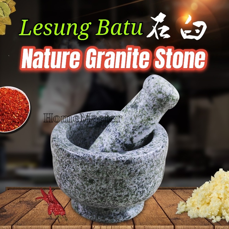 Lesung Batu Mortar และ Pestle/Granite Stone Mortar และ Pestle Kitchen / Penumbuk Lesung Batu/Mini 8 