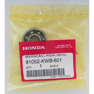 91052-KWB-601 ลูกปืนตลับ, 6201U (NTN) Honda แท้ศูนย์