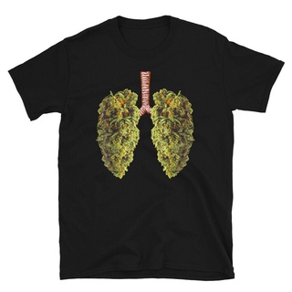 แฟชั่นคลาสสิกWeed Lungs Marijuana Lovers Weed Stoners Funny Cool 420 เสื้อยืดลําลองสําหรับผู้ชายผู้หญิงแขนสั้นคอกลมพิมพ์