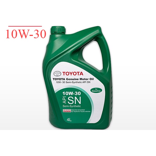 TOYOTA น้ำมันเครื่องกึ่งสังเคราะห์ 10W-30SN ขนาด 4 ลิตร