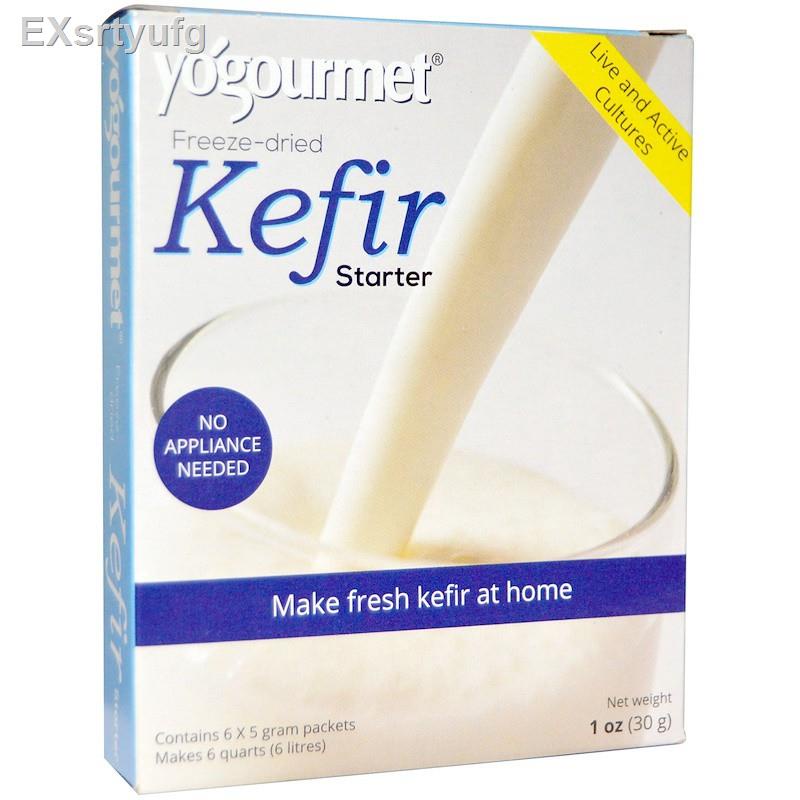 ┅₪หัวเชื้อ Kefir หรือบัวหิมะ ใช้ทำคีเฟอร์นมด้วยตนเองที่บ้าน (Yogourmet Kefir Starter) บรรจุ 6 ซองๆ ละ 5 กรัมจัดส่งที่รวด