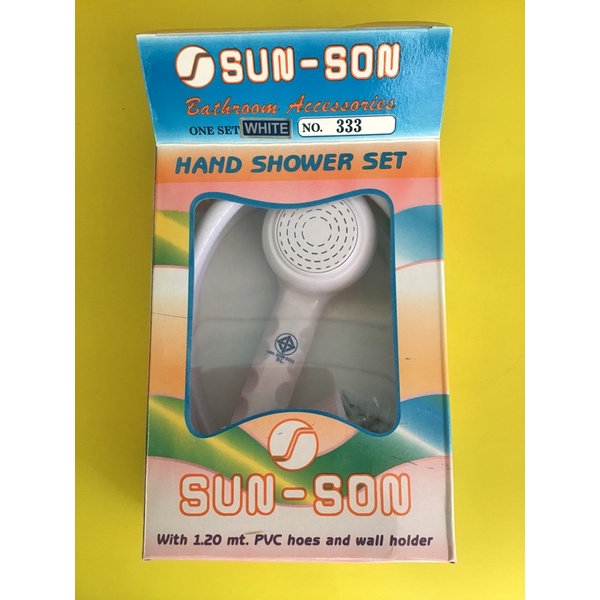 ฝักบัวอาบนำ้ Sunson # 333หัวโตข้อต่อหัวทองเหลืองชุบ