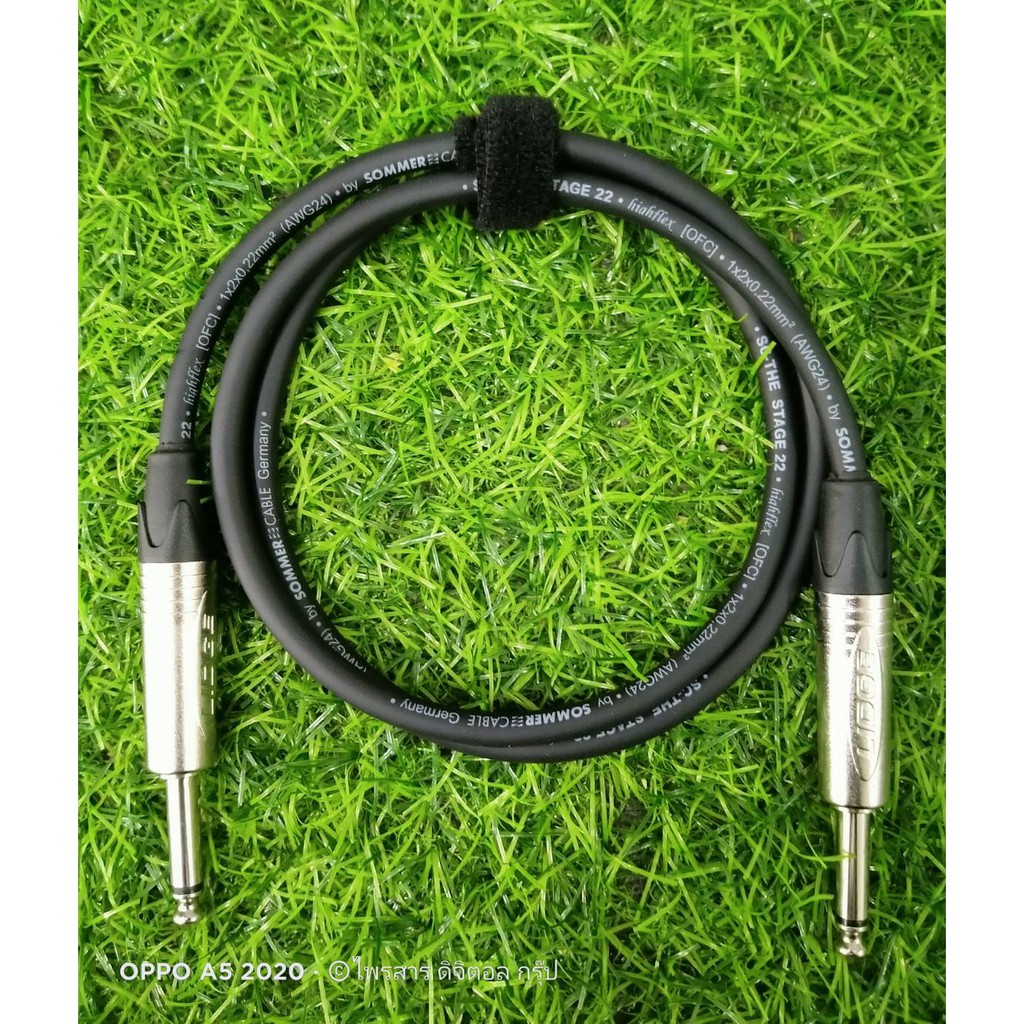 TS to TS Neutrik Balance สายสัญญาณ พร้อมใช้ SOMMER ขนาด 2x0.22mm ขนาด 70cm,1m.1.5m.2m *เลือกสีได้