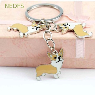 Nedfs Corgi พวงกุญแจผู้หญิง น่ารัก สเปเนียล อุปกรณ์เสริม พวงกุญแจรถ การ์ตูน Welsh Corgi สุนัข กระเป๋าถือ จี้