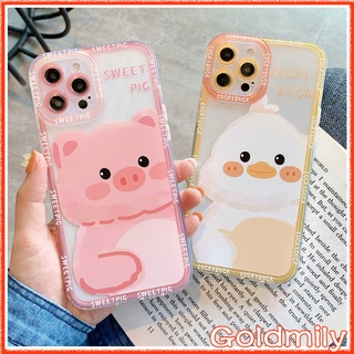 🔥 เคสไอโฟน หมู เป็ด IPhone 11 เคสแองเจิลอายขอบเหลี่ยมน่ารักสไตล์การ์ตูนใสสำหรับ เคส Apple iPhone 13 Pro 11 Max เคสไอโฟนXR 12 Pro เคส i8plus 7 iPhone11 XS Max เคสไอโฟน11 X เคสไอโฟน7พลัส iPhone12 xr เคสi11 SE2 2020 Xr Case