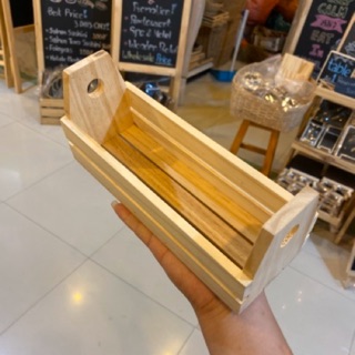 ถาดไม้สน มีหูจับ งานDIY