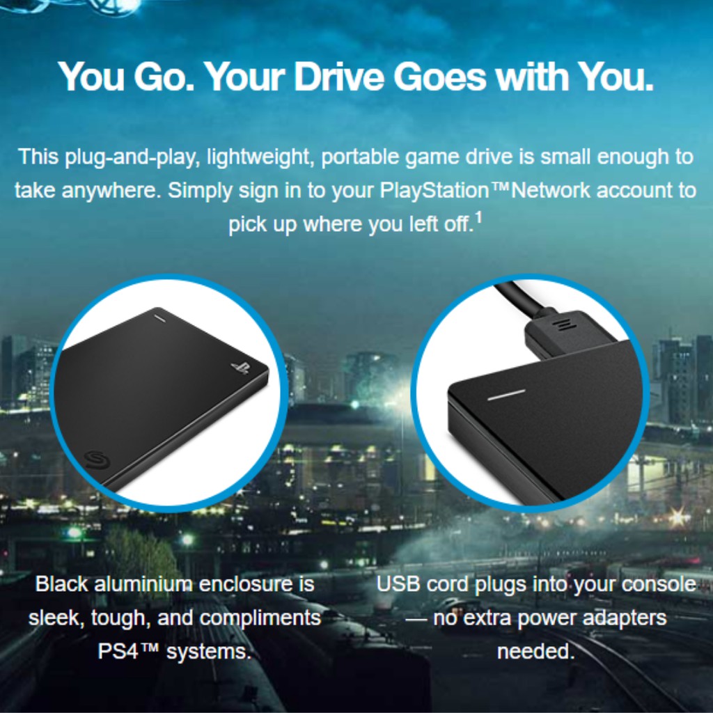 Seagate 2TB Game Drive for PS4 systems - vtnv5b7m3i - ThaiPick