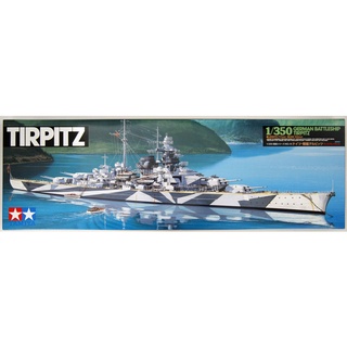 พลาสติก โมเดล ประกอบ TAMIYA สเกล 1/350 German Battleship Tirpitz ขนาดความยาว 717 mm. (78015)