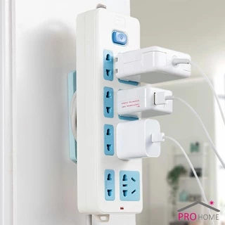 ที่เก็บสายปลั๊กไฟ 2 in 1 ตัวยึดรางปลั๊ก ที่ยึดรางแบบแขวนผนังไร้รอย Socket retainer