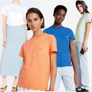 mk เสื้อยืดปักลายสุนัขจิ้งจอกสามสี