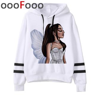 ariana grande  เสื้อฮู้ด Tracksuit เสื้อกันหนาว หมวก Hooded Hoodie เสื้อกันหนาว หมวก Stree