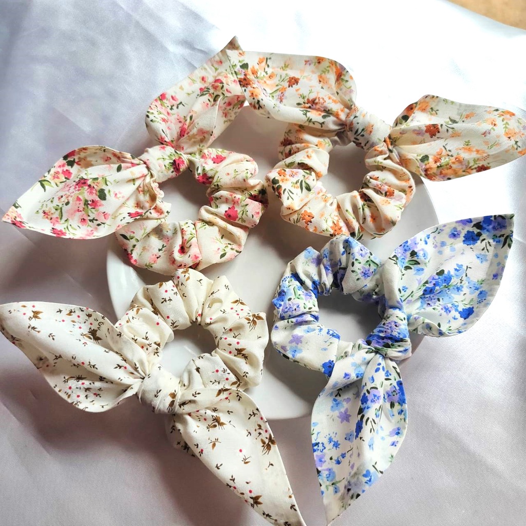 ยางรัดผม Sunny Scrunchies (Regular) Collection Cotton โบว์รัดผม
