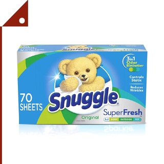 Snuggle : SGLORG-70* แผ่นหอมปรับผ้านุ่ม Plus Super Fresh Fabric Softener Dryer Sheets  Original 70 Count