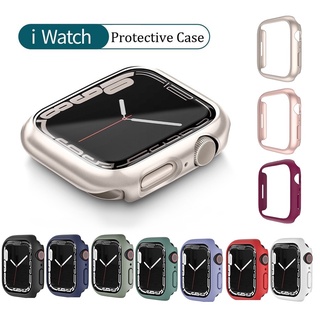เคสนาฬิกาข้อมือ PC แบบแข็ง หลากสี สําหรับ For Apple Watch Case Series11,10 9 8 7 se 6 5 4 ขนาด 41 มม. 45 มม. 38 มม. 40 มม. 42 มม. 44 มม. เคส i watch case