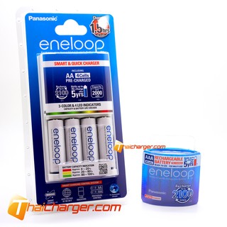 ชุด14 เครื่องชาร์จ eneloop Smart &amp; Quick Charger  ปีผลิตล่าสุด