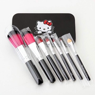 Hello Kitty ชุดแปรงแต่งหน้า 7 ชิ้นคิตตี้ กล่องด