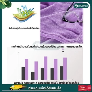 ผ้าห่มนาโน6ฟูตหนาพิเศษขนแน่นเงาสวย สัมผัสนุ่มละมุ่น ผ้าห่ม ผ้าห่มนาโนหนาๆ flannel blankets ผ้าห่มนาโนสีพื้น