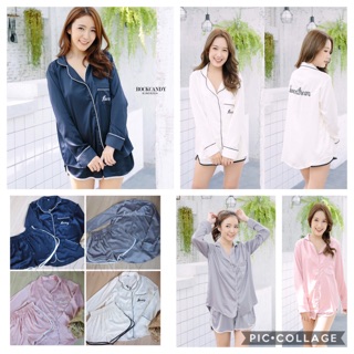 "Super Best Seller LOT40 ชุดนอนขาสั้น ผ้าซาติน