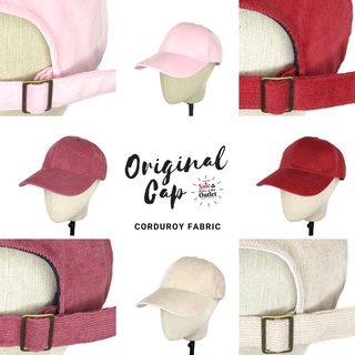 หมวกแก๊ปเปล่า Kelly Original Cap Corduroy (ลูกฟูกริ้วมินิ)  ปรับไซส์ได้ 57-61 cm.( Set 11 )