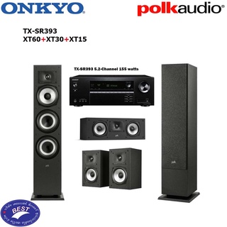 Onkyo TX-SR393 + POLK MONITOR XT60 XT30 XT15 SET