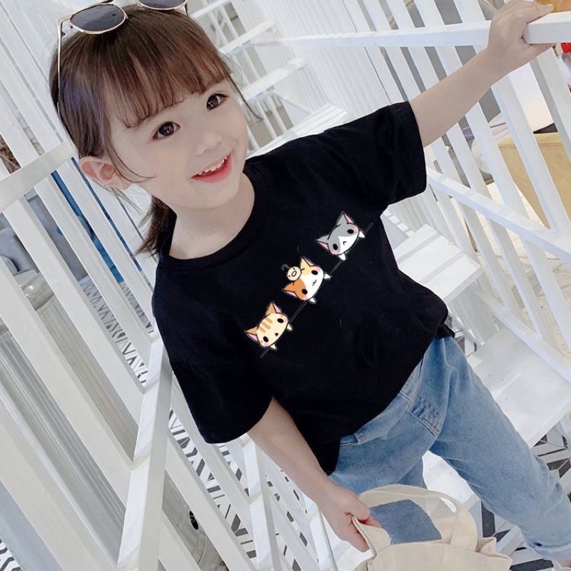 Babykidsเสื้อยืดคอตตอน100%สีพื้นเสื้อเด็กผู้ชายผู้หญิงผ้านุ่มใส่สบาย
