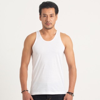 เสื้อกล้าม ตราห่านคู่ ผ้าcotton 100% นุ่ม รุ่นclassic (สีขาว…