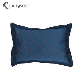 LOFTYSOFT ปลอกหมอน Cotton Silk 550 เส้นด้าย Crystal Collection - Royal Blue