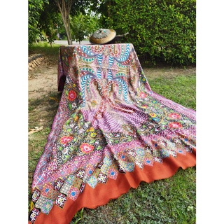 (Live Only) Pashmina Shawl Embroidered, Kashmiri Shawl, Hand Painted and Embroidered Kalamkari Shawl, Kashmiri jama