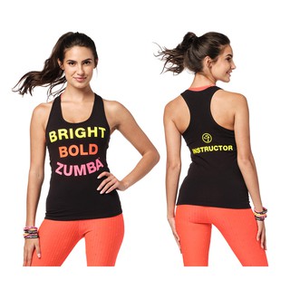 Zumba Wear : Bright Bold Zumba Instructor Racerback (เสื้อกล้ามออกกำลังกายซุมบ้า)