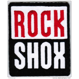 ROCK SHOX RACING ป้ายติดเสื้อแจ็คเก็ต อาร์ม ป้าย ตัวรีดติดเสื้อ อาร์มรีด อาร์มปัก Badge Embroidered Sew Iron On Patches