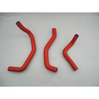 Moto Accessories Intercooler for 03 04 ZX6R ZX 6R NINJA COOLANT RADIATOR SILICONE HOSE KIT NEW RED