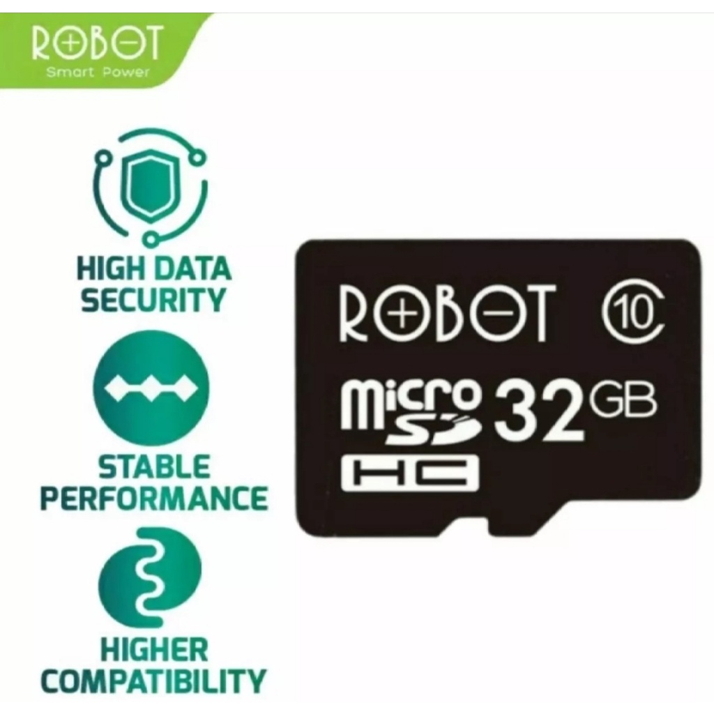 การ์ดหน่วยความจํา-MMC Micro SD ROBOT 4GB-8GB-16GB-32GB การ์ดหน่วยความจํา MicroSD-MMC ROBOT SPEED UP 
