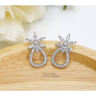 Diamond Earring ต่างหูเพชร CZ แท้ ดีไซส์น่ารักๆ