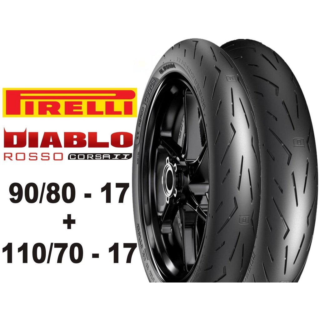 ยางมอเตอร์ไซค์ PIRELLI DIABLO ROSSO CORSA II (ยางแข่ง UNDERBONE)