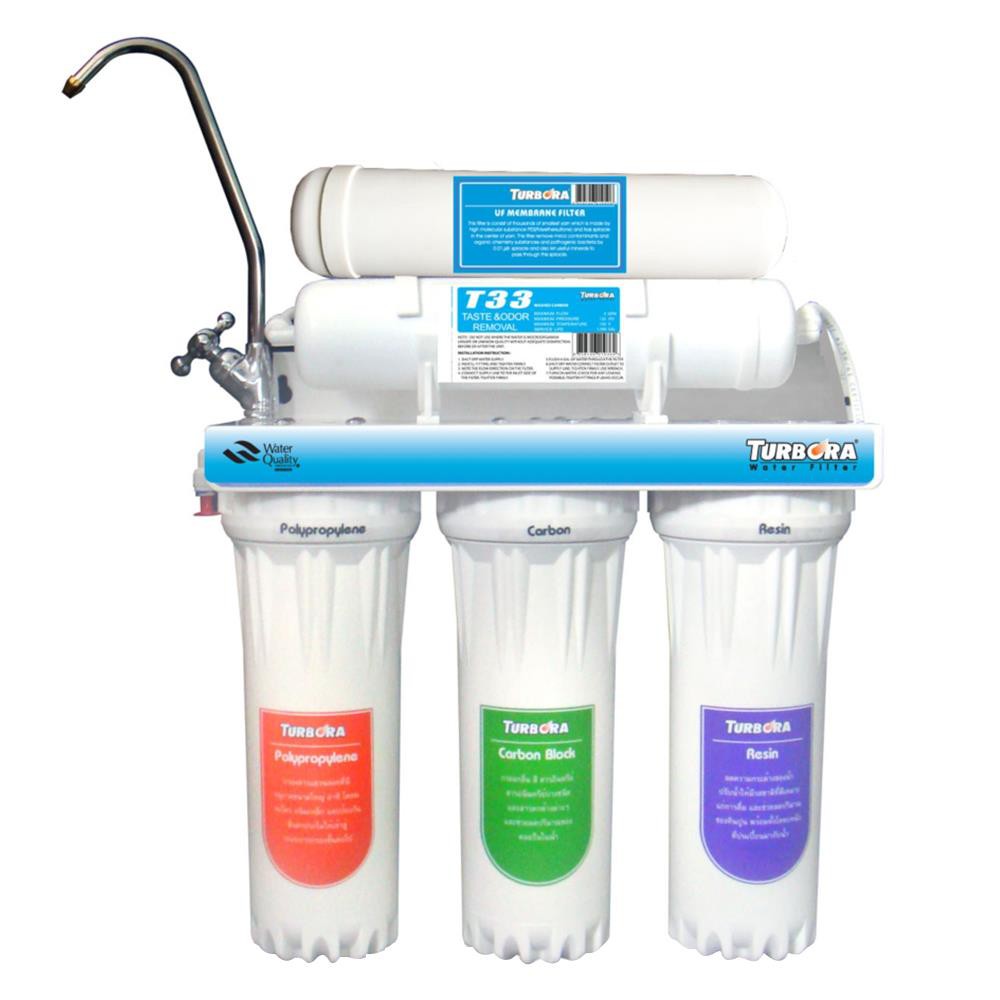 Drinking water filter WATER PURIFIER TURBORA 5PUF-PCR Water filter Kitchen equipment เครื่องกรองน้ำดื่ม เครื่องกรองน้ำดื