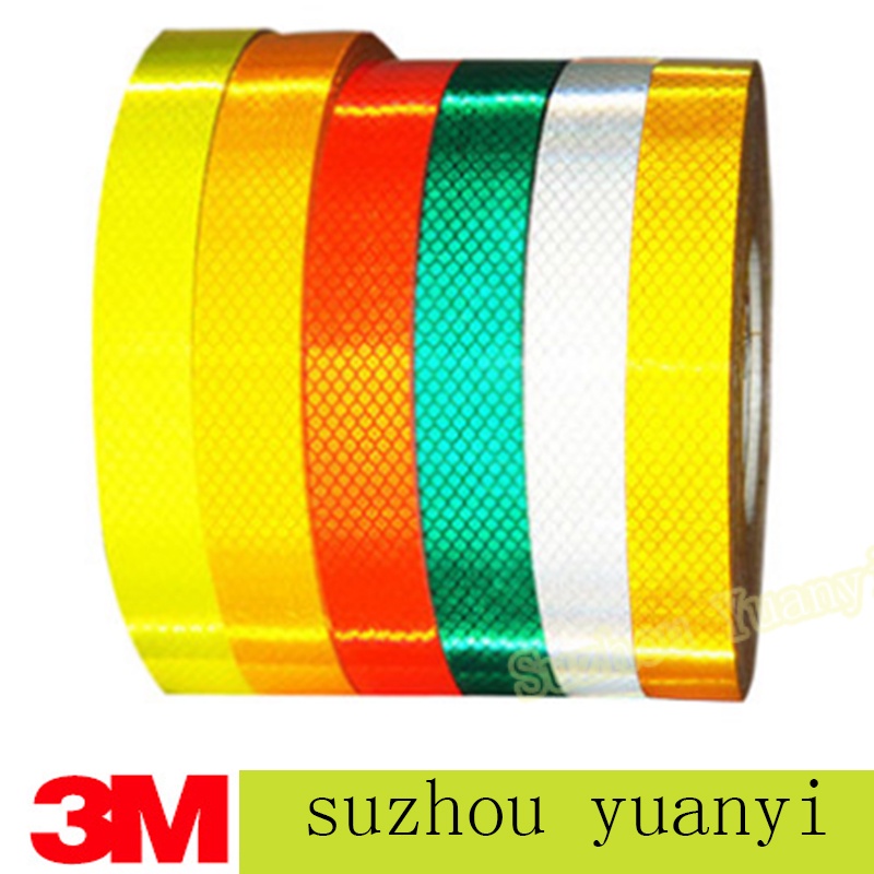 3m เทปสะท้อนแสง เกรดเพชร แถบสะท้อนแสง เพื่อความปลอดภัย 1.5 ซม. * 1 ม.