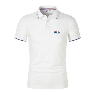 เสื้อโปโลแขนสั้น FIla สไตล์นักธุรกิจ สําหรับผู้ชาย ไซซ์ M - 4Xl 0594