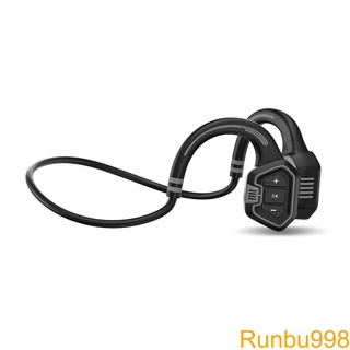 Bone Conduction Open Ear Earphone Wireless IP68 Waterproof Rechargeable Headphone 16GB MP3 Portable Hands-free Smart