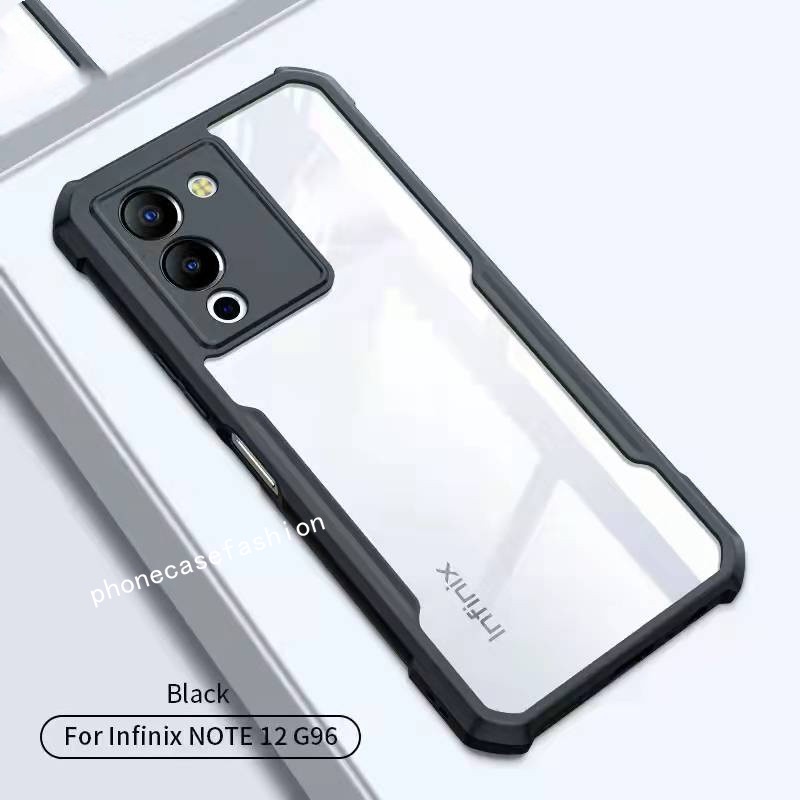 เคสโทรศัพท ์ อะคริลิคสําหรับ infinix หมายเหตุ 12 G96 12i 2023 2022 โปร ่ งใสกันกระแทก Hard Casing ฝาครอบเลนส ์ กล ้ องฝาครอบป ้ องกัน