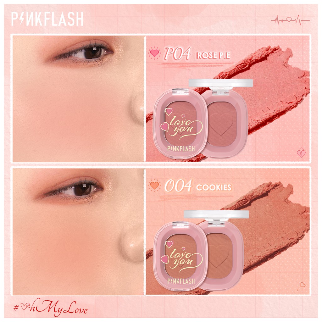 Pinkflash Ohmyhoney บลัชออน ปัดแก้ม สีธรรมชาติ ติดทนนาน #8