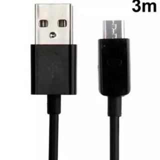 Micro USB Port USB Data Cable 3M (Black)