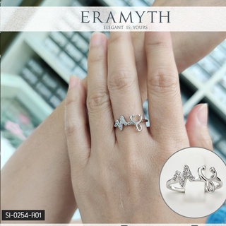 Eramyth Jewelry : แหวนเงินแท้ รูปคลื่นหัวใจ รุ่น ERAMYTH SI-0254-R01 เก๋สุดๆ ⭐