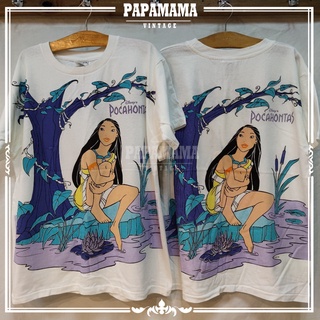 [ Pocahontas ] DlSNEY @1997 โพคาฮอนทัส เสื้อการ์ตูน ดิสนีย์ วินเทจ papamama vintage