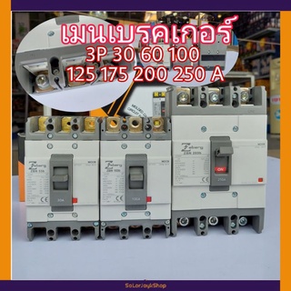 Zeberg เบรคเกอร์ เมนเบรคเกอร์ 3P 30 60 100 125 175 200 250A