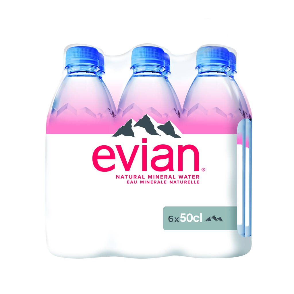 Evian น้ำแร่ธรรมชาติ เอเวียง 500 มล. รุ่นแพ็ค6 | Shopee Thailand