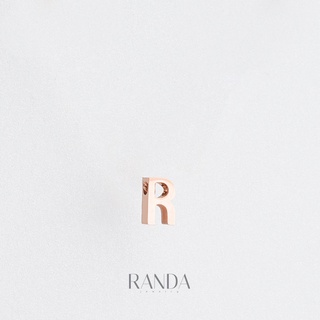 Randa เพิ่มจี้อักษรพิมใหญ่สีพิ้งโกลจากสร้อยตัวอักษรตัวละ 50 บาท