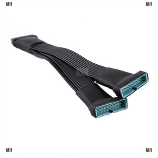 &lt;Mh&gt; 19-Pin To Usb 3.0 20-Pin 1To2 สายเคเบิ้ลเมนบอร์ดเมนบอร์ดขยาย