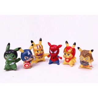 ชุดอุปกรณ์เสริมตุ๊กตา The Avengers Pikachu Pokemon Mon แฮนด์เมด ขนาดเล็ก