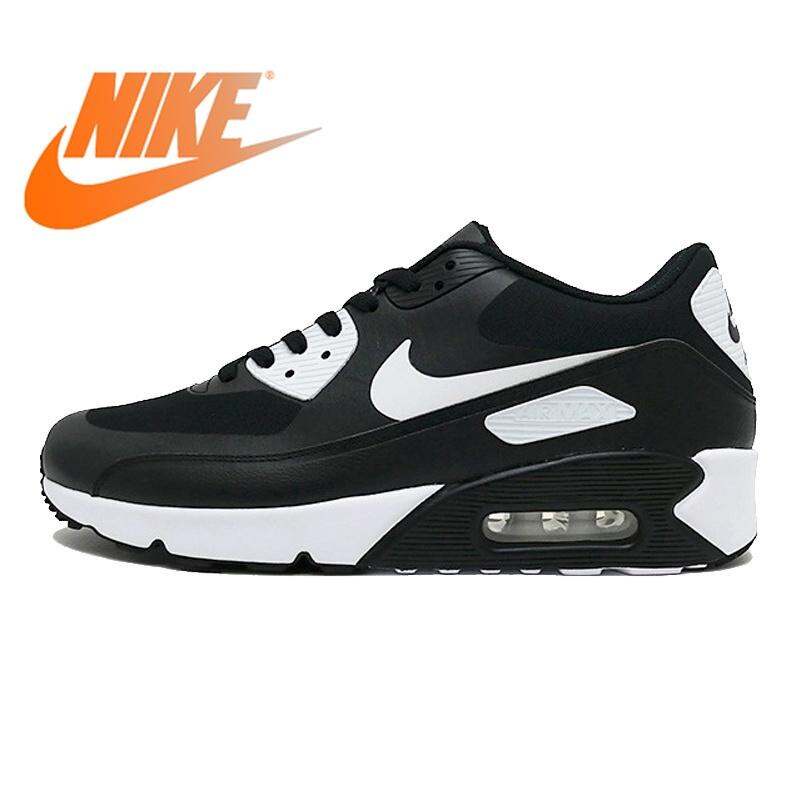 ของแท้ Nike Air Max 90 รองเท้าลำลองตาข่ายระบายอากาศ  รองเท้าวิ่งเบาะลมคลาสสิก - สีดำ สีขาว