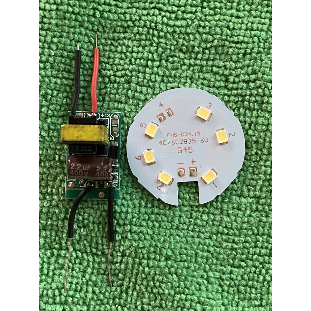 Driver led 220V to 6V+ Led 3w/5w (3w 270Lumen /5w  450 Lumen)ราคาถูกขายเป็นคู่